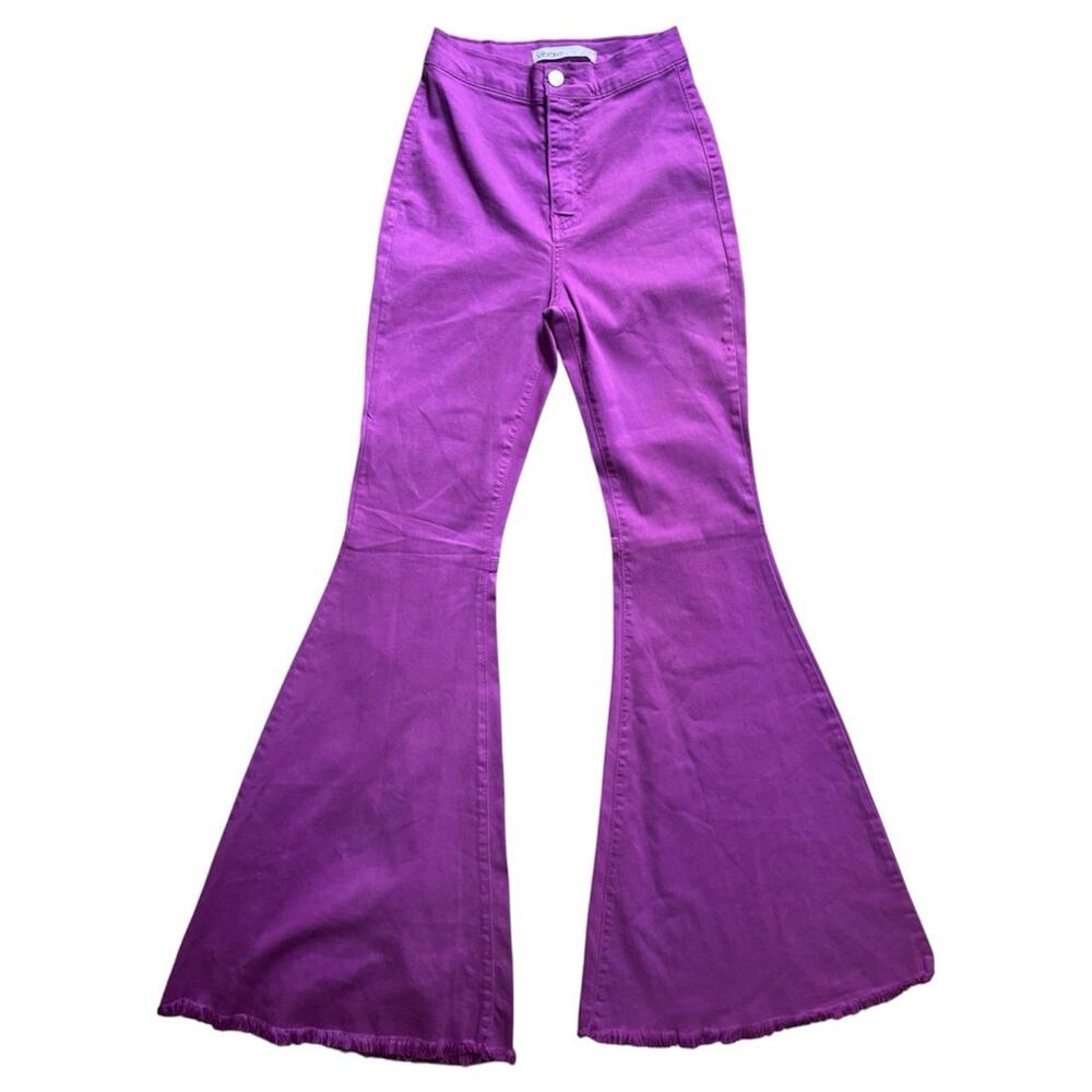 2010’s NWT Vibrant M.I.U. Purple Flare Pants, Size 3 (W25)